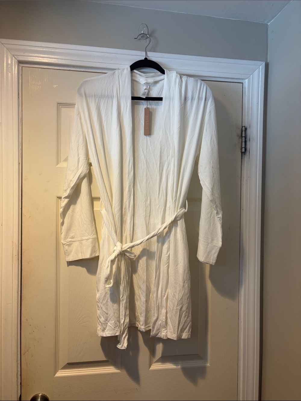 Soft Lounge Rib Robe in Marble - Picture 2 of 4